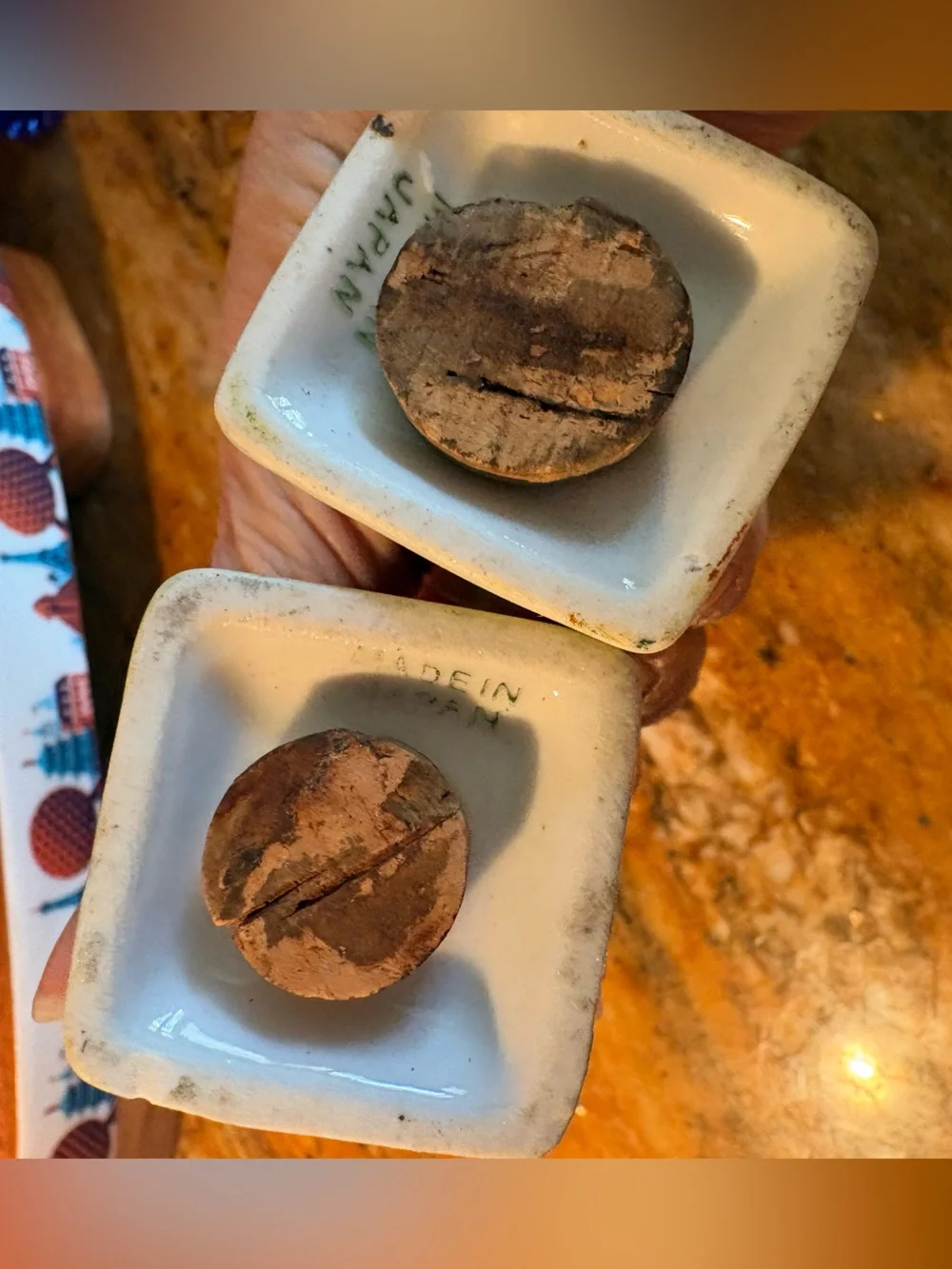 Vintage Mid Century Japanese Salt and Pepper Shakers
